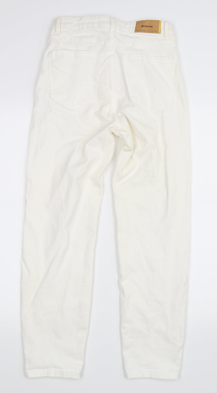 Stradivarius Womens White   Mom Jeans Size 10 L27 in