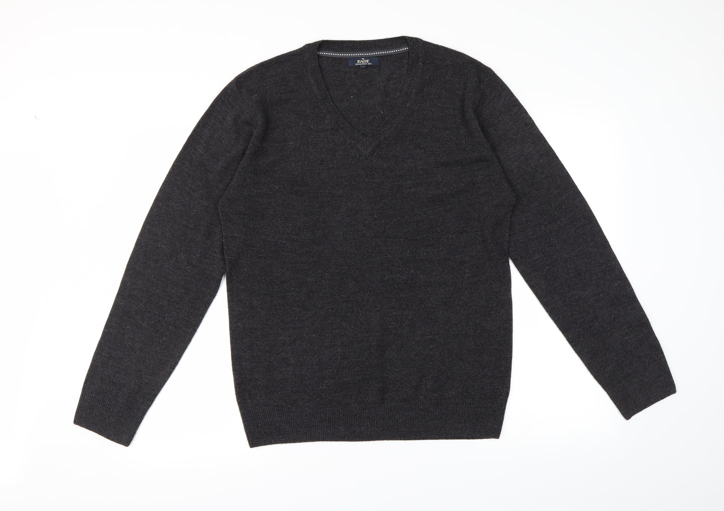 Easy  Mens Grey   Pullover Jumper Size M