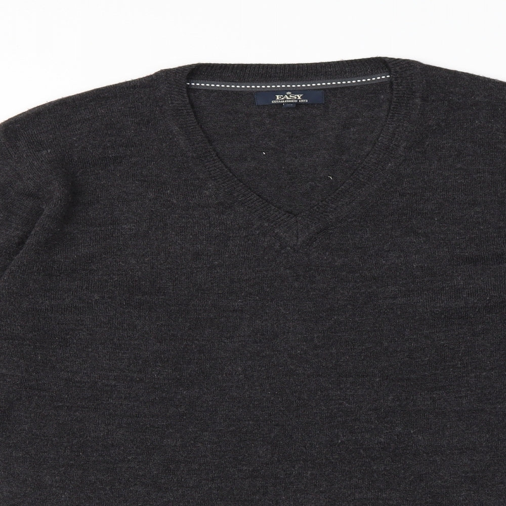 Easy  Mens Grey   Pullover Jumper Size M