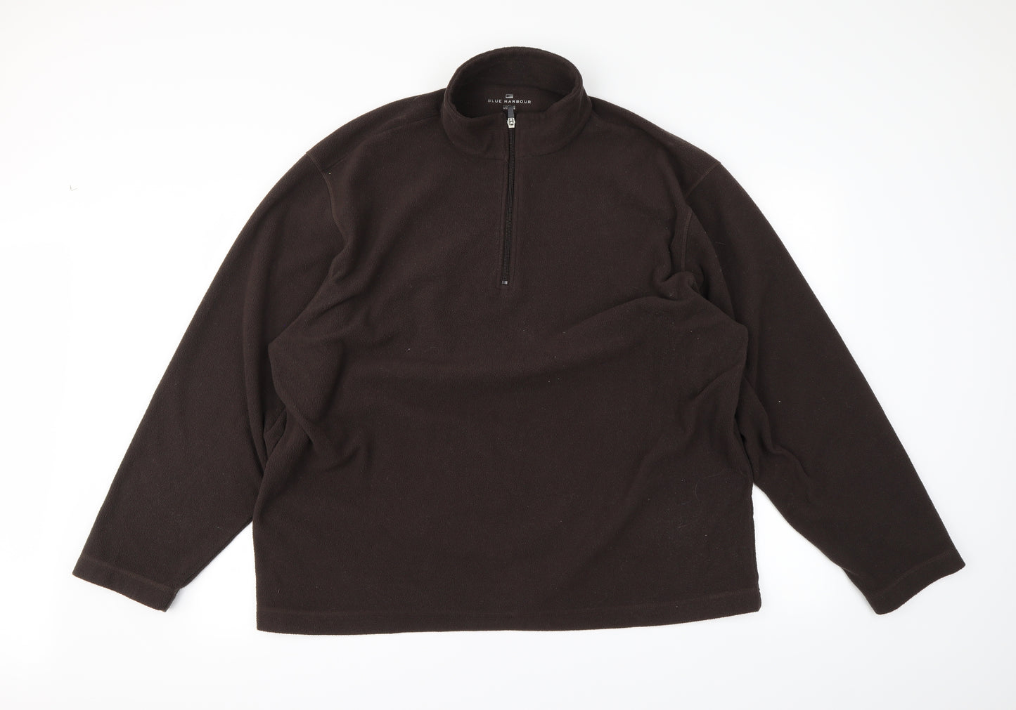 M&S Mens Brown   Henley Jumper Size 2XL