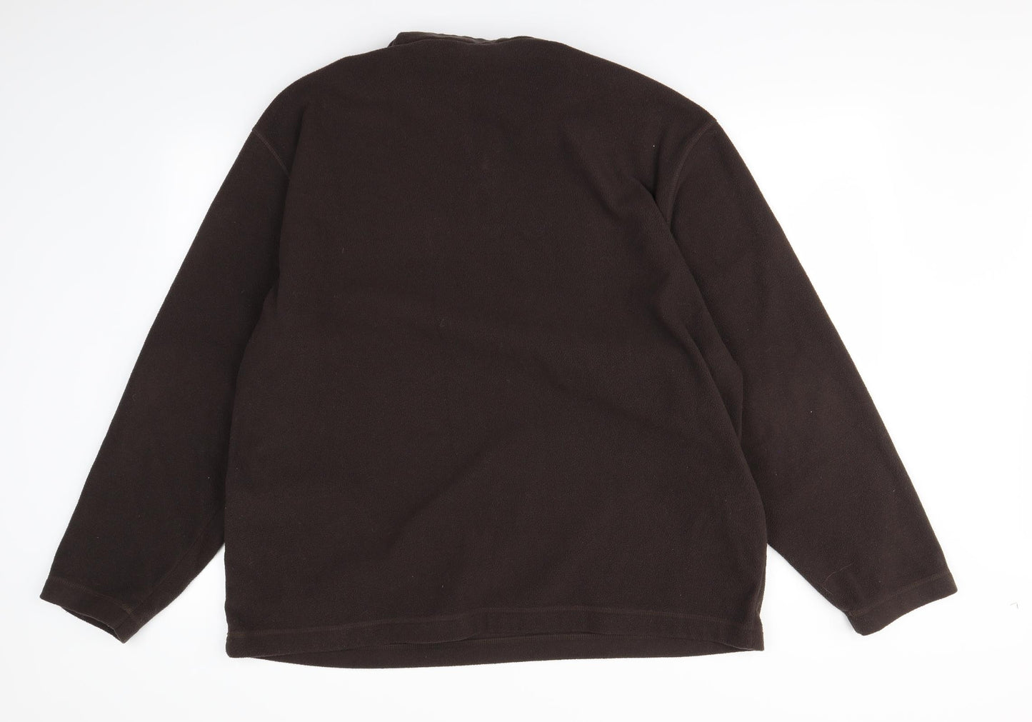 M&S Mens Brown   Henley Jumper Size 2XL