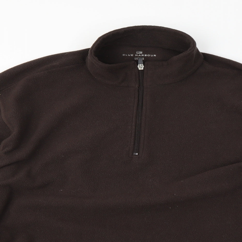 M&S Mens Brown   Henley Jumper Size 2XL