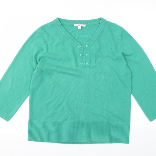 Klass Womens Green   Pullover Jumper Size XL