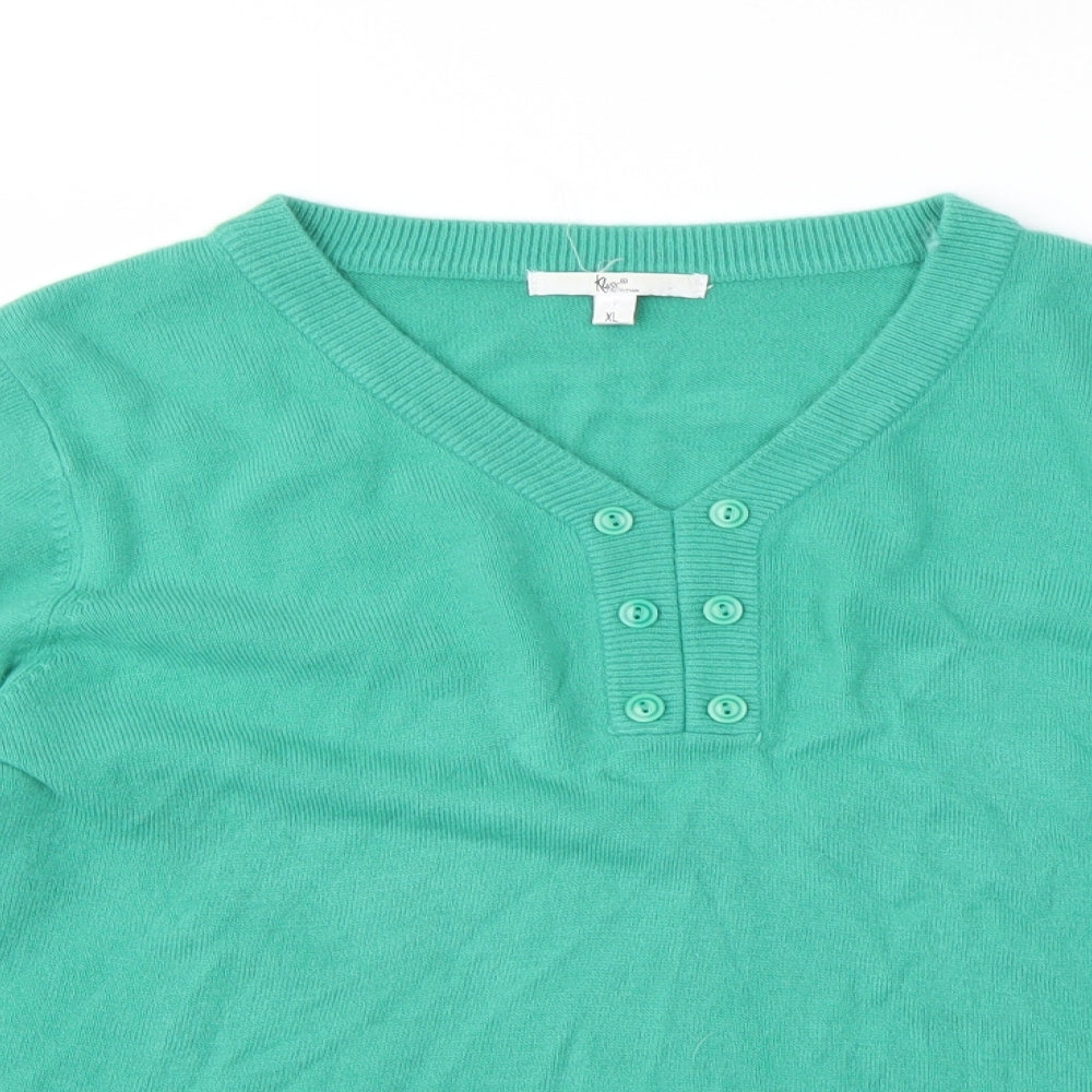 Klass Womens Green   Pullover Jumper Size XL
