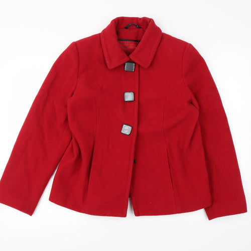 BM Womens Red   Jacket  Size 12