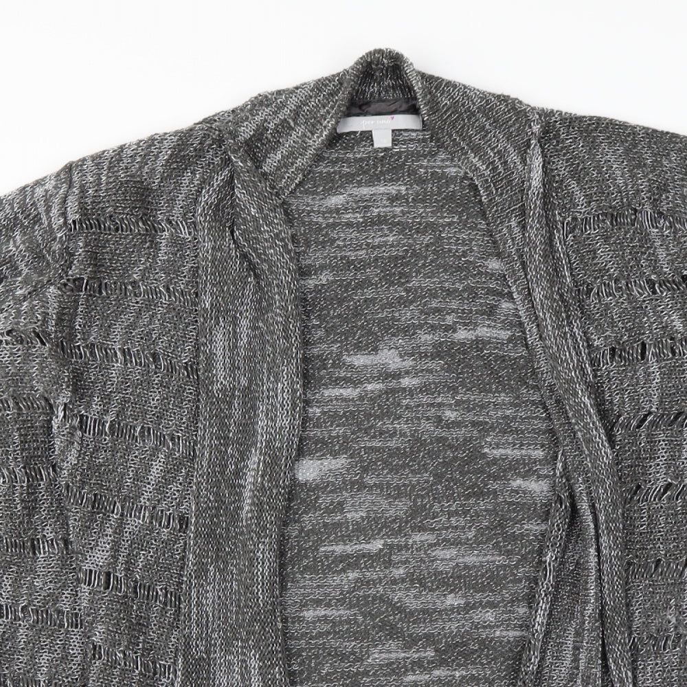 Per Una Womens Grey   Cardigan Jumper Size 16