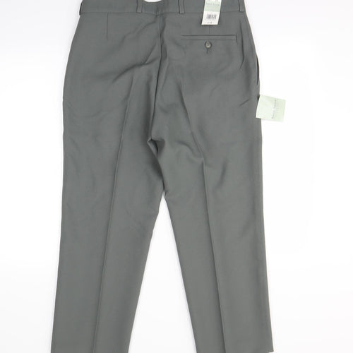 Simon Taylor Mens Green   Dress Pants Trousers Size S L30 in
