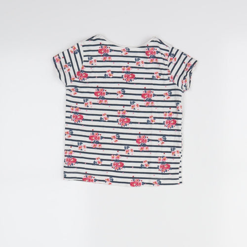 Primark  Girls Multicoloured Striped  Basic T-Shirt Size 2-3 Years