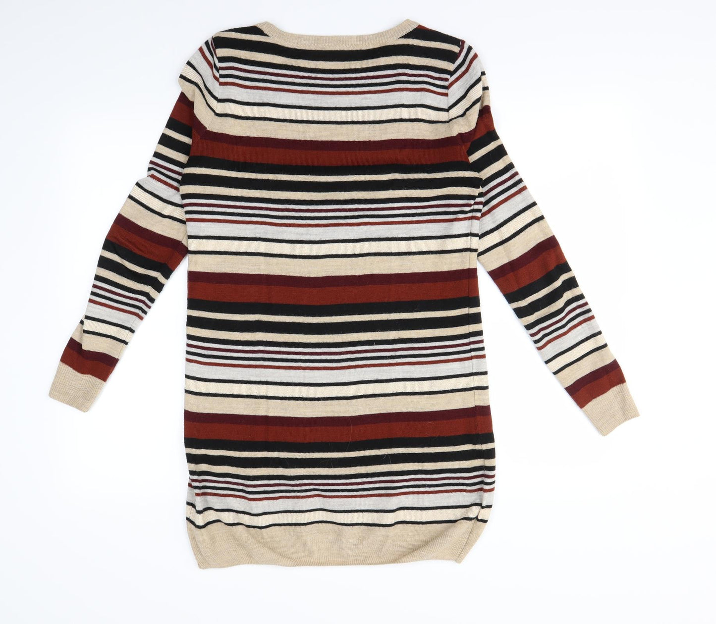 F&F Womens Multicoloured Striped  Jumper Dress  Size 6