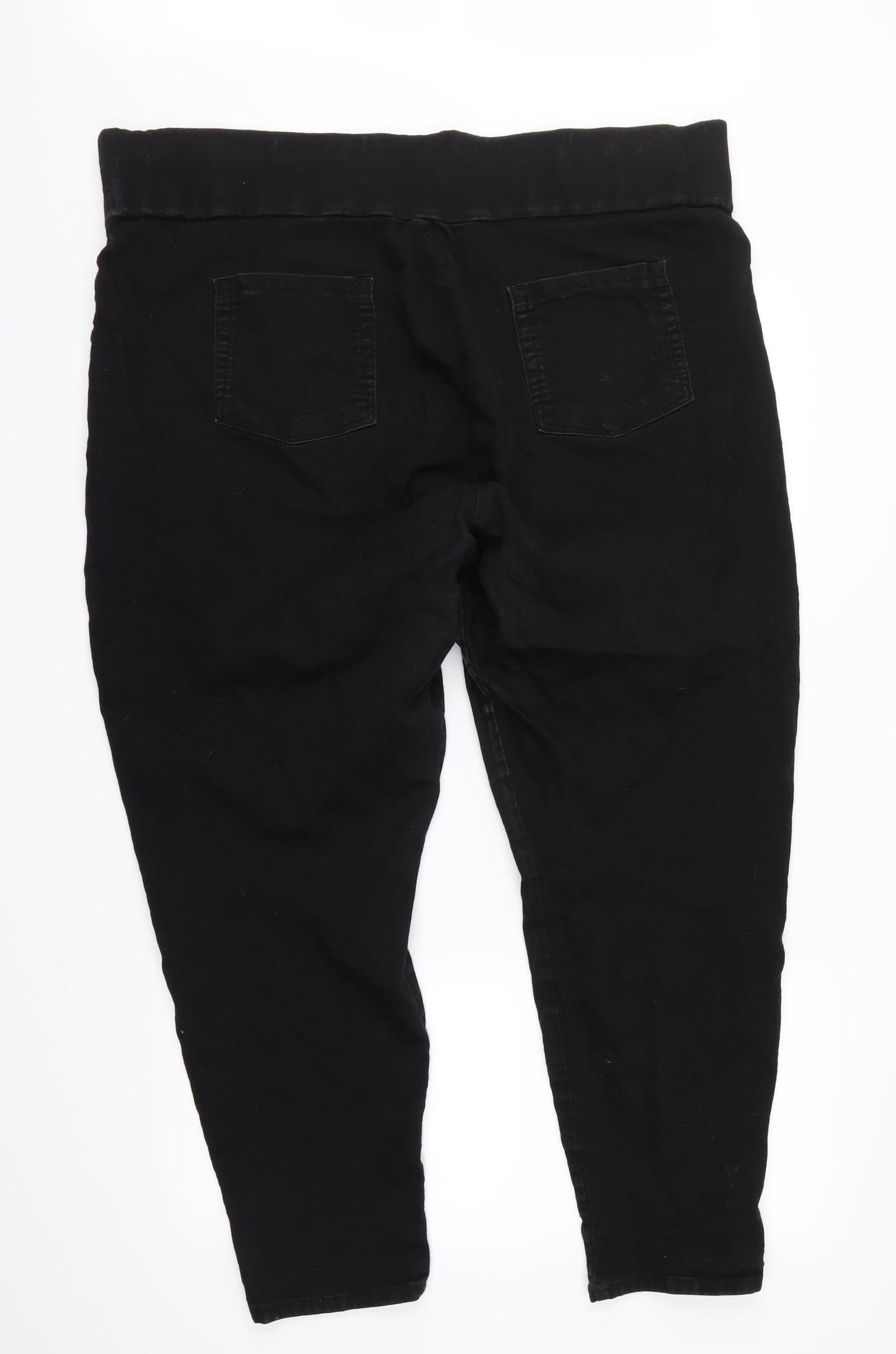 ASOS Womens Black  Denim Straight Jeans Size 22 L27 in