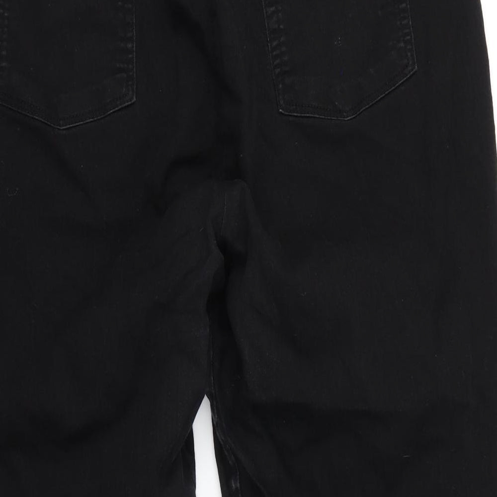 ASOS Womens Black  Denim Straight Jeans Size 22 L27 in