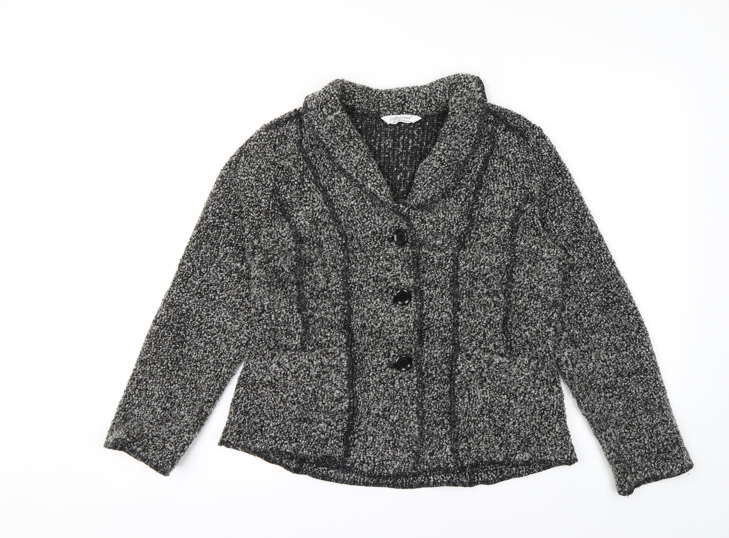 Special Collection Womens Black   Cardigan Jumper Size 16