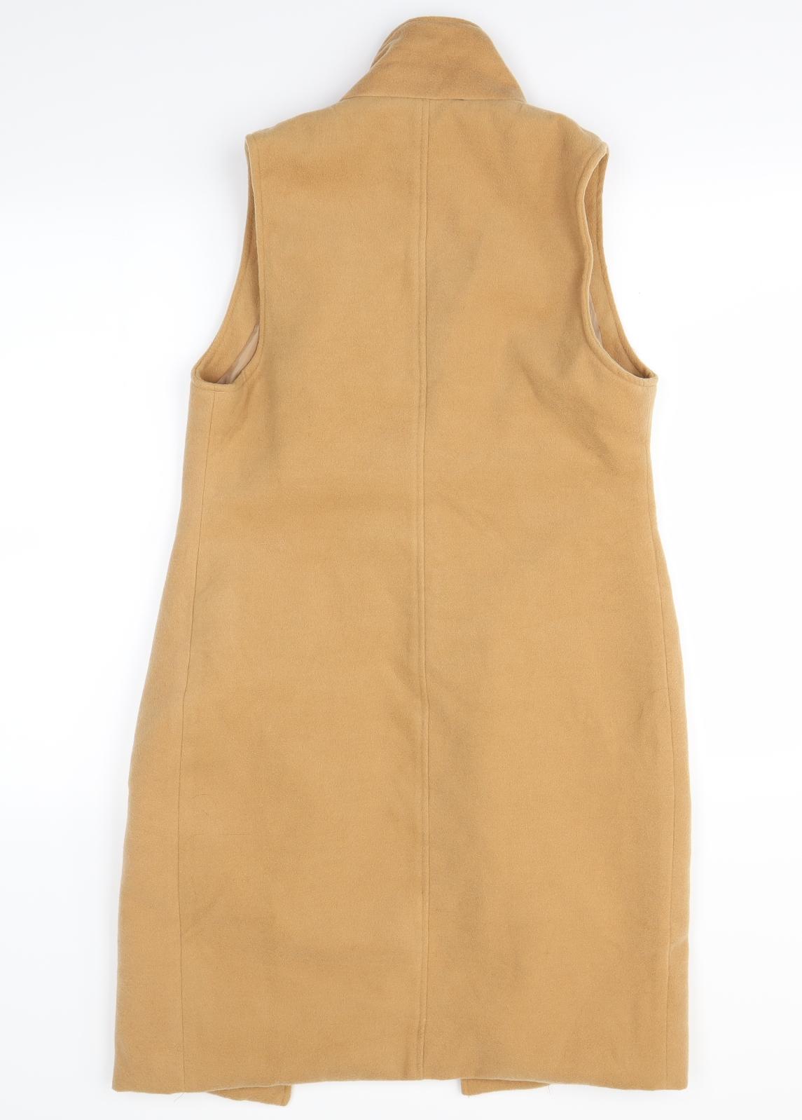 Missguided Womens Brown   Gilet Coatigan Size 6