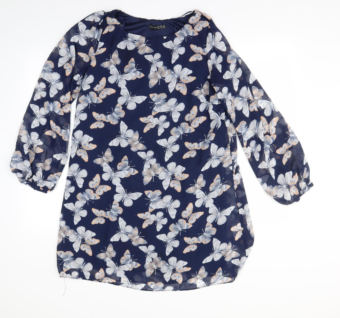 Atmosphere Womens Blue Animal Print  Shift  Size 16