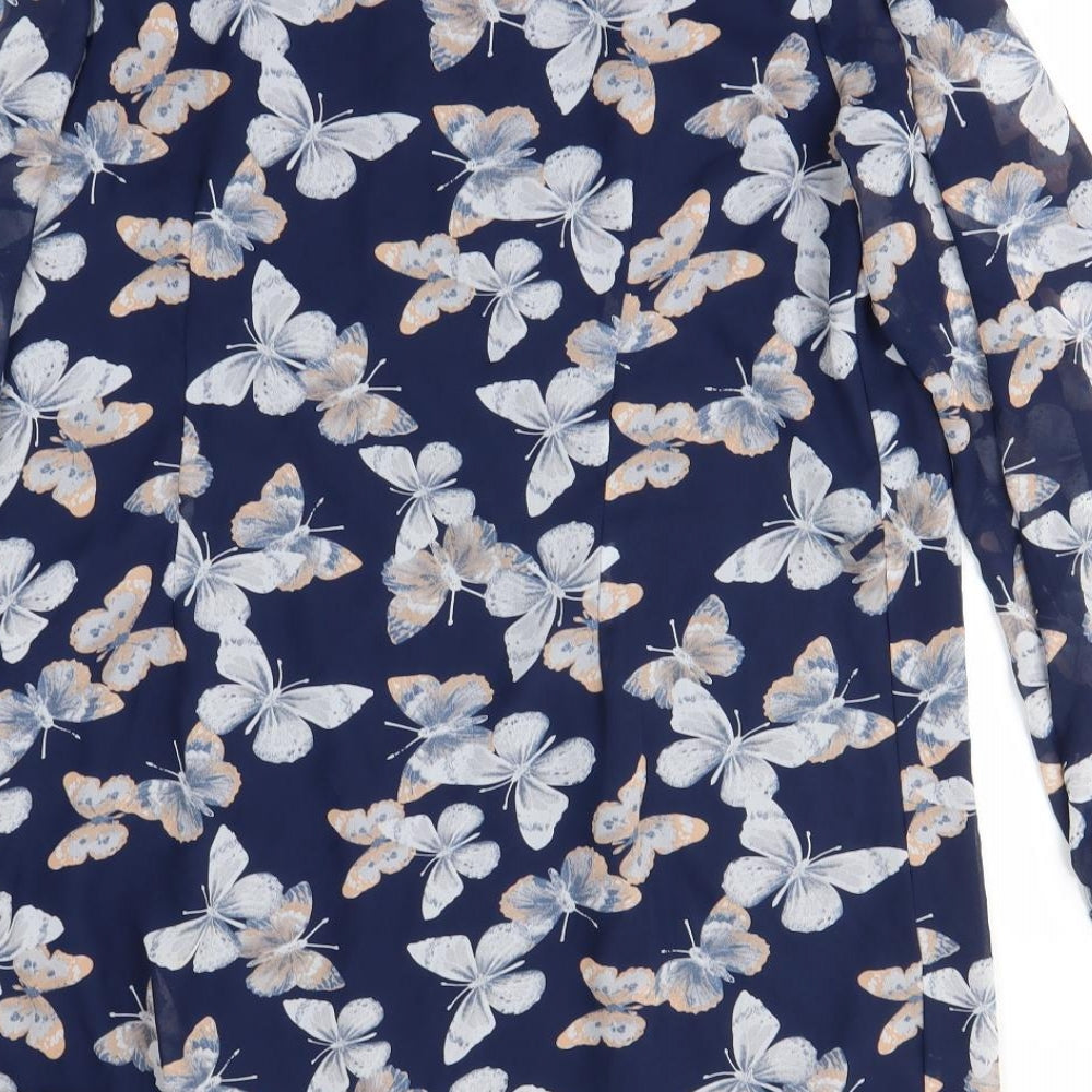 Atmosphere Womens Blue Animal Print  Shift  Size 16
