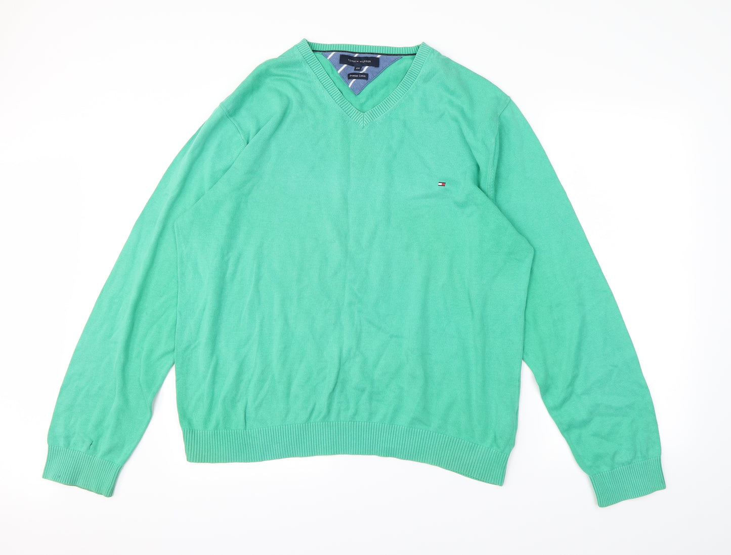 Tommy Hilfiger Mens Green   Pullover Sweatshirt Size 2XL