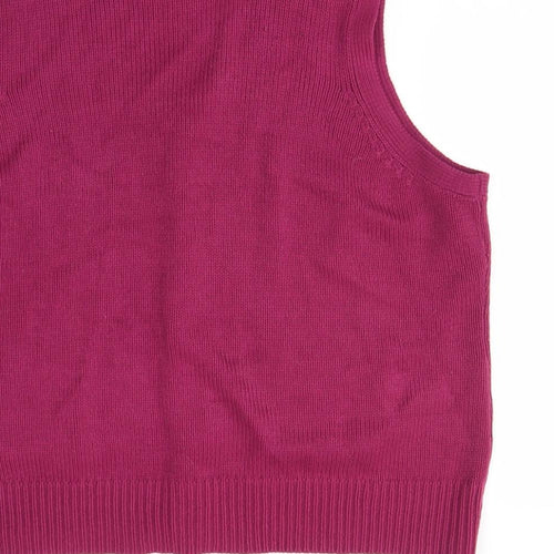 HONOUR MILLBURN Womens Purple   Vest Jumper Size XL