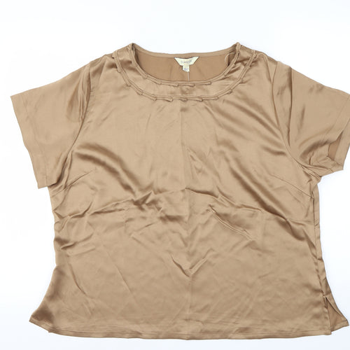 classics  Womens Gold   Basic Blouse Size 18