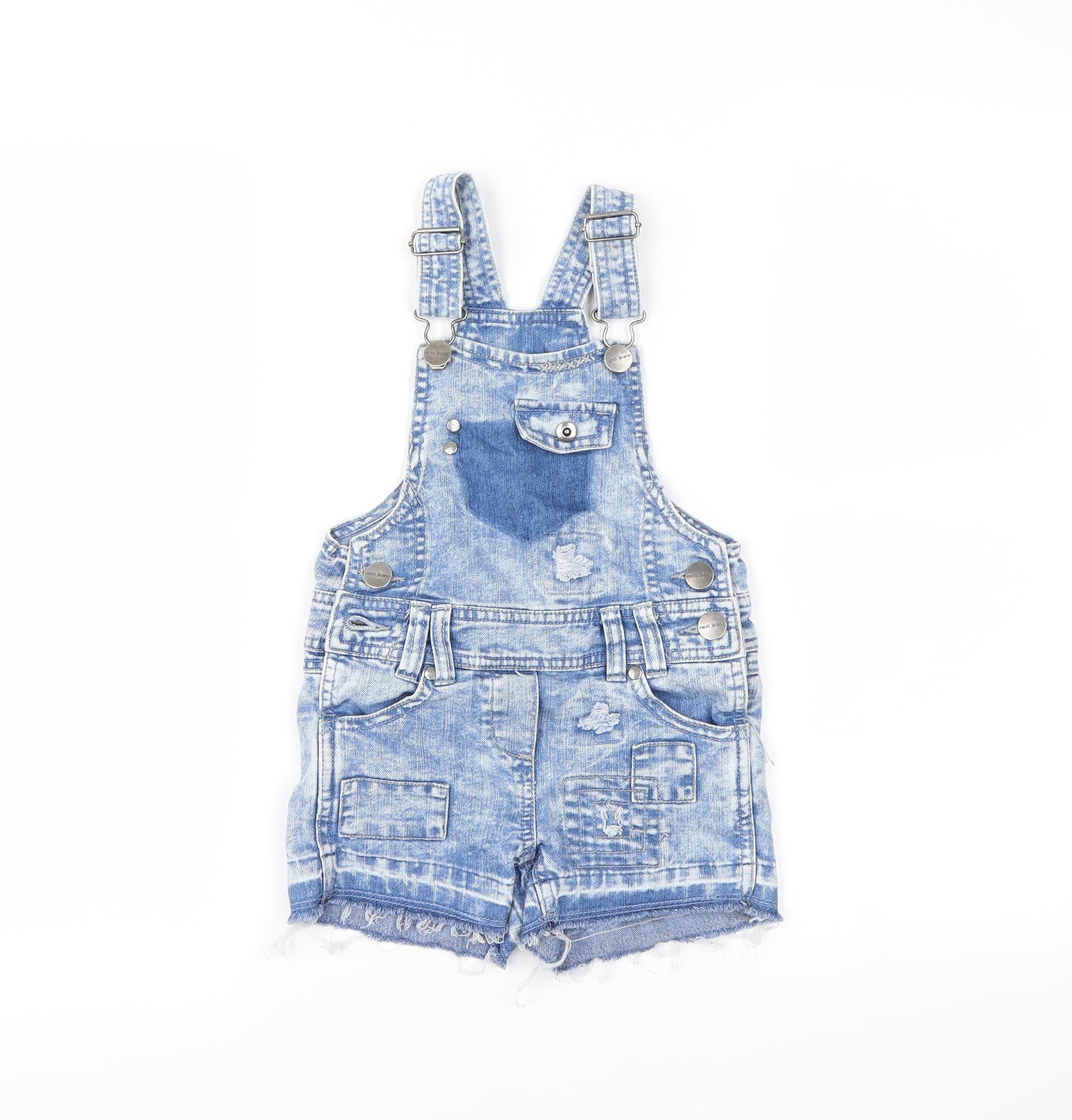 NEXT Girls Blue  Denim Dungaree One-Piece Size 3 Years