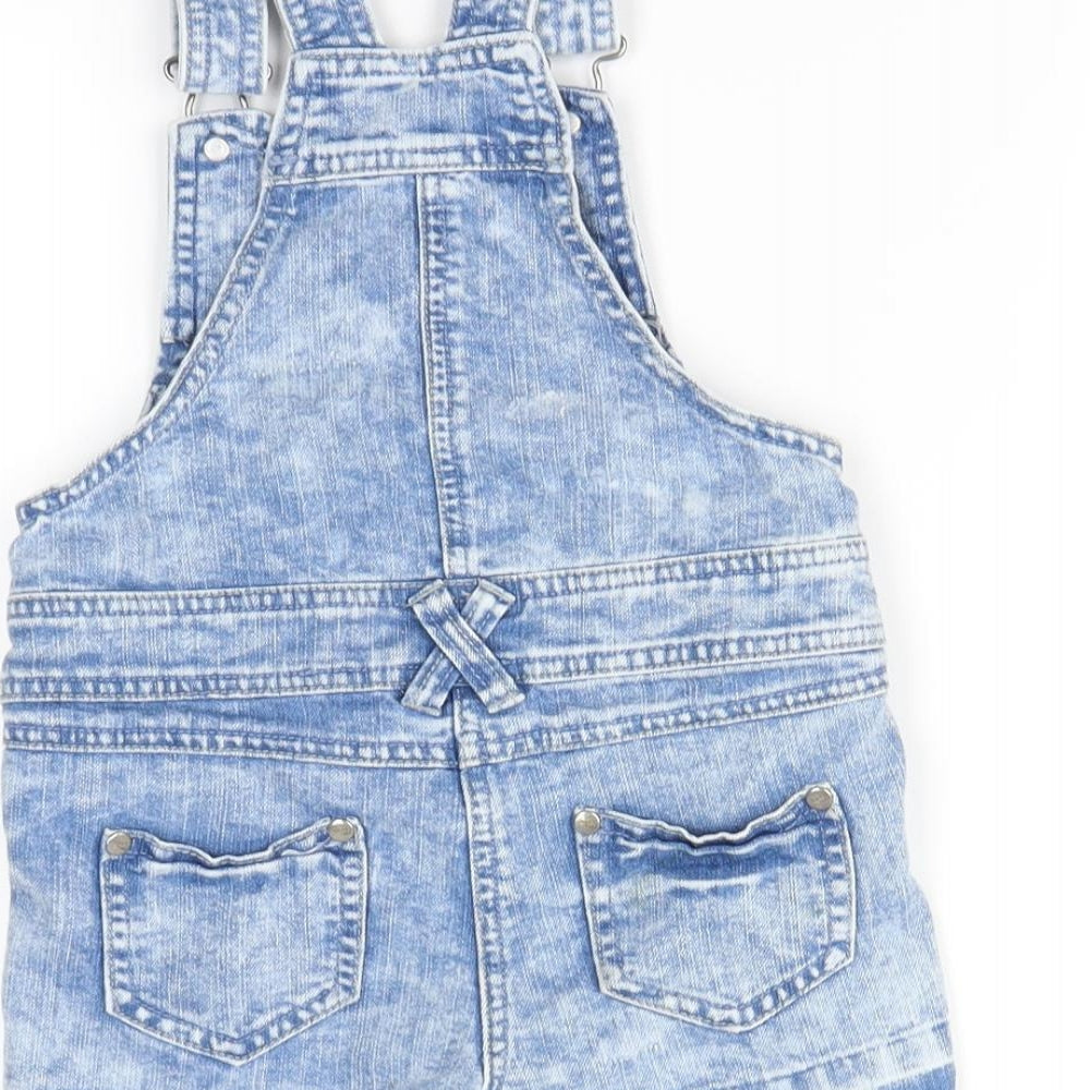 NEXT Girls Blue  Denim Dungaree One-Piece Size 3 Years