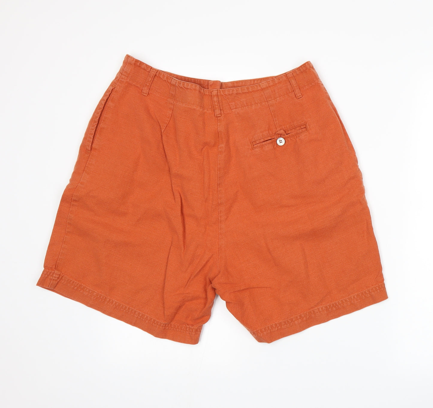 Marks and Spencer Womens Orange   Paperbag Shorts Size 18
