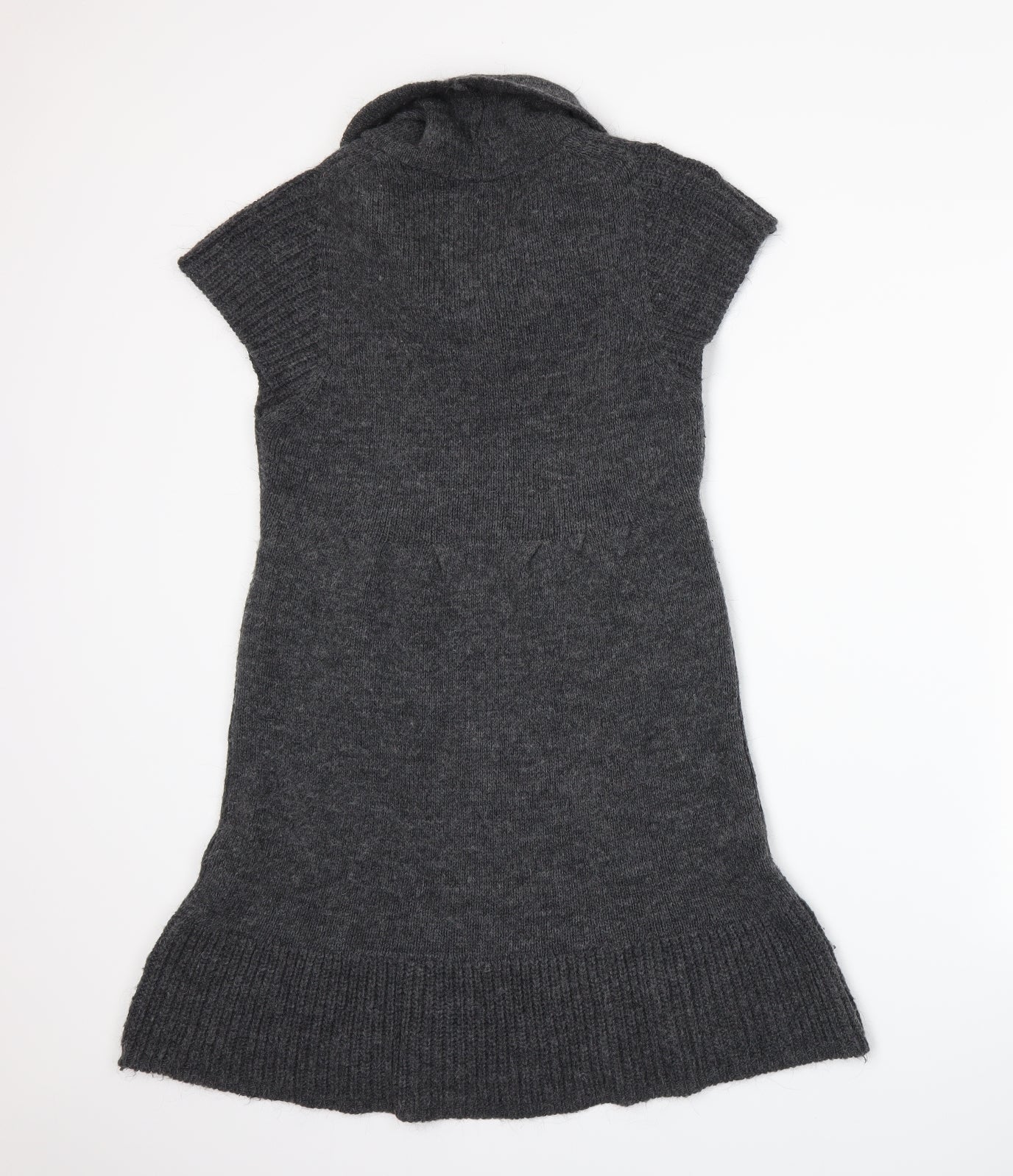 Zara Womens Grey  Knit Jacket Dress  Size S
