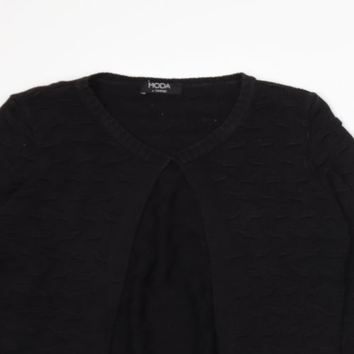 George Womens Black  Knit Cardigan Jumper Size 12