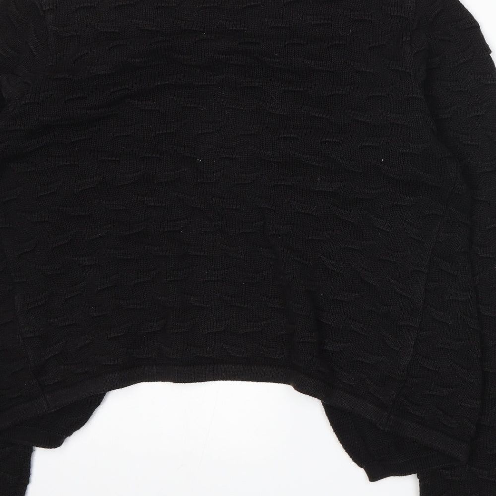 George Womens Black  Knit Cardigan Jumper Size 12