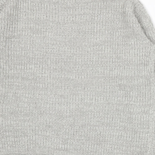 Papaya Womens Grey  Knit Pullover Jumper Size M