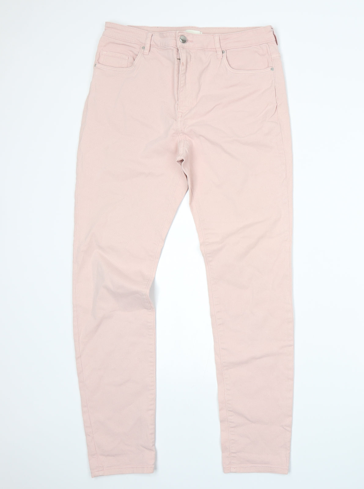 H&M Womens Pink   Skinny Jeans Size 14 L28 in
