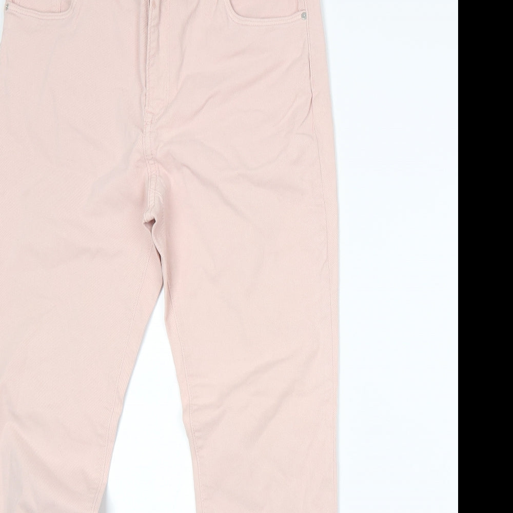 H&M Womens Pink   Skinny Jeans Size 14 L28 in