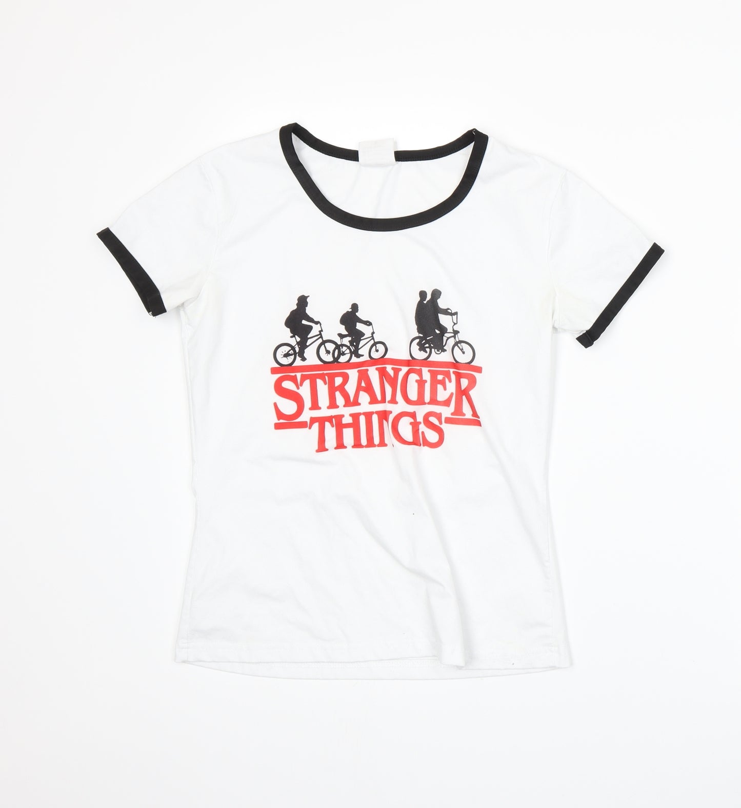 Stranger Things Womens White   Basic T-Shirt Size S