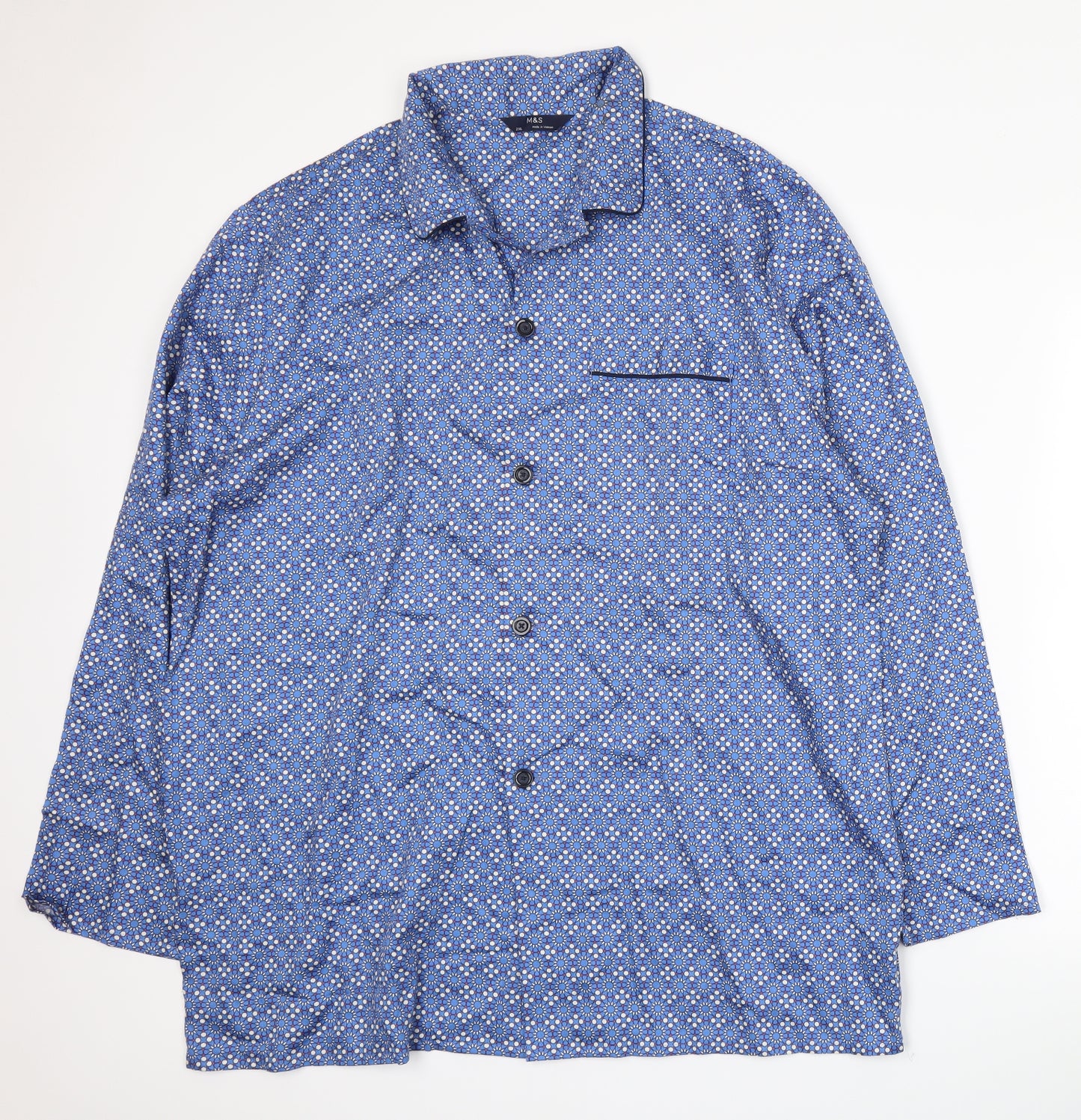Marks and Spencer Mens Blue    Nightshirt Size 2XL