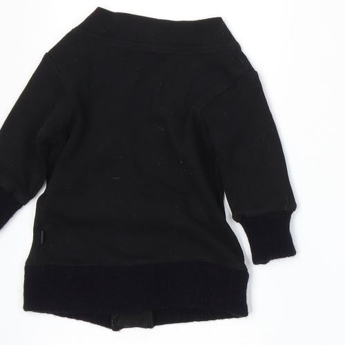 electrik kidz Boys Black  Knit Cardigan Jumper Size 0-3 Months