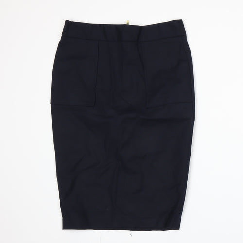Zara Womens Blue   Straight & Pencil Skirt Size M