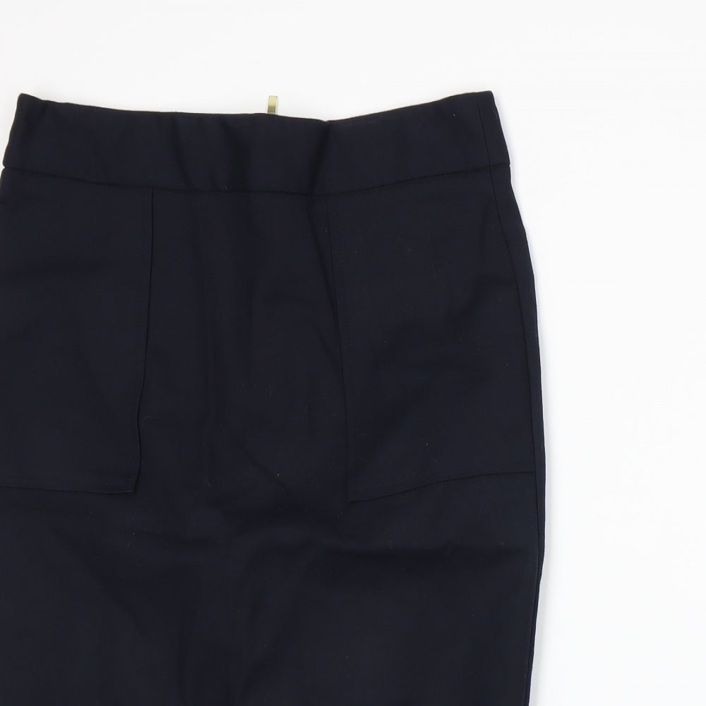 Zara Womens Blue   Straight & Pencil Skirt Size M