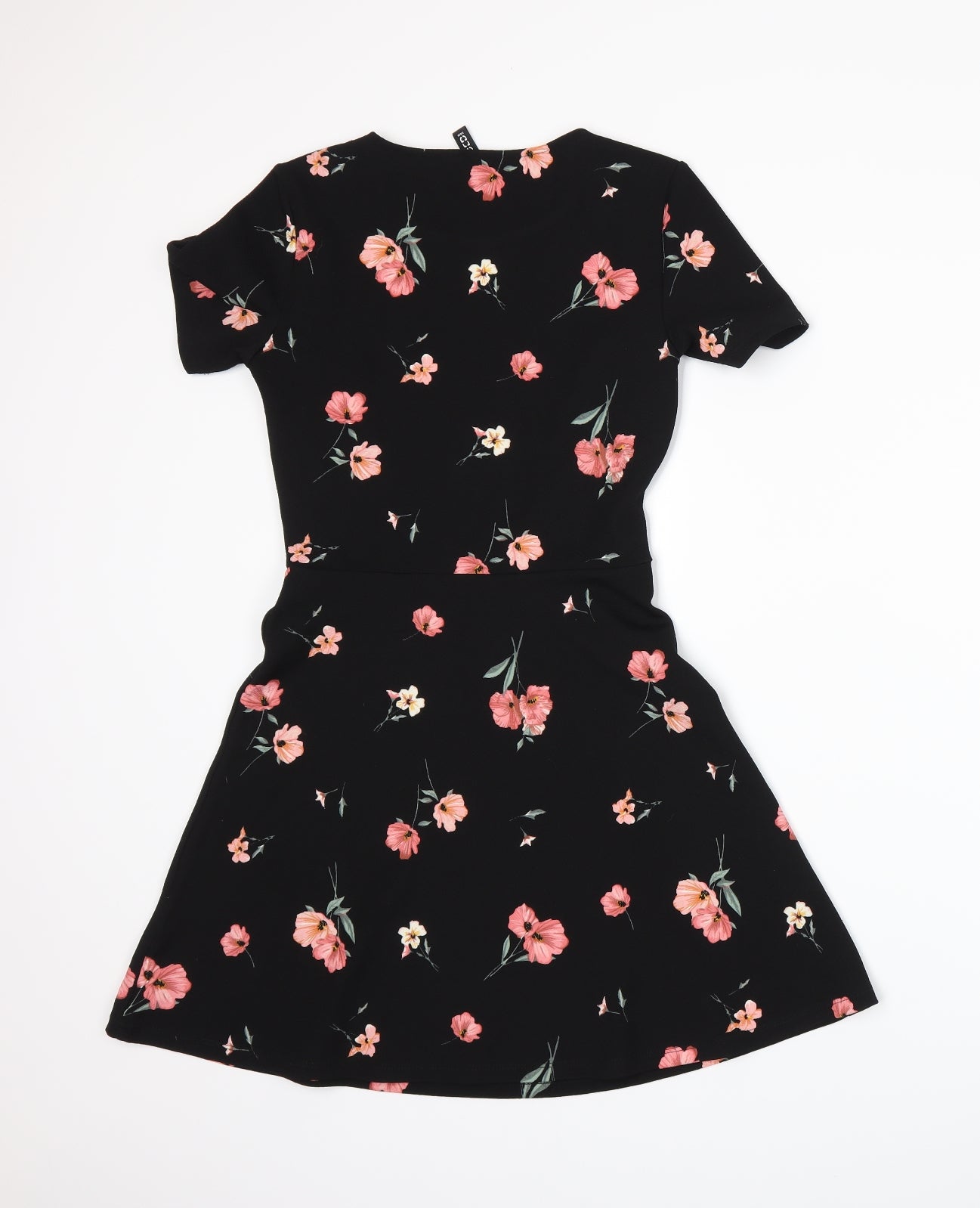 Divided by H&M Womens Black Floral  A-Line  Size 10