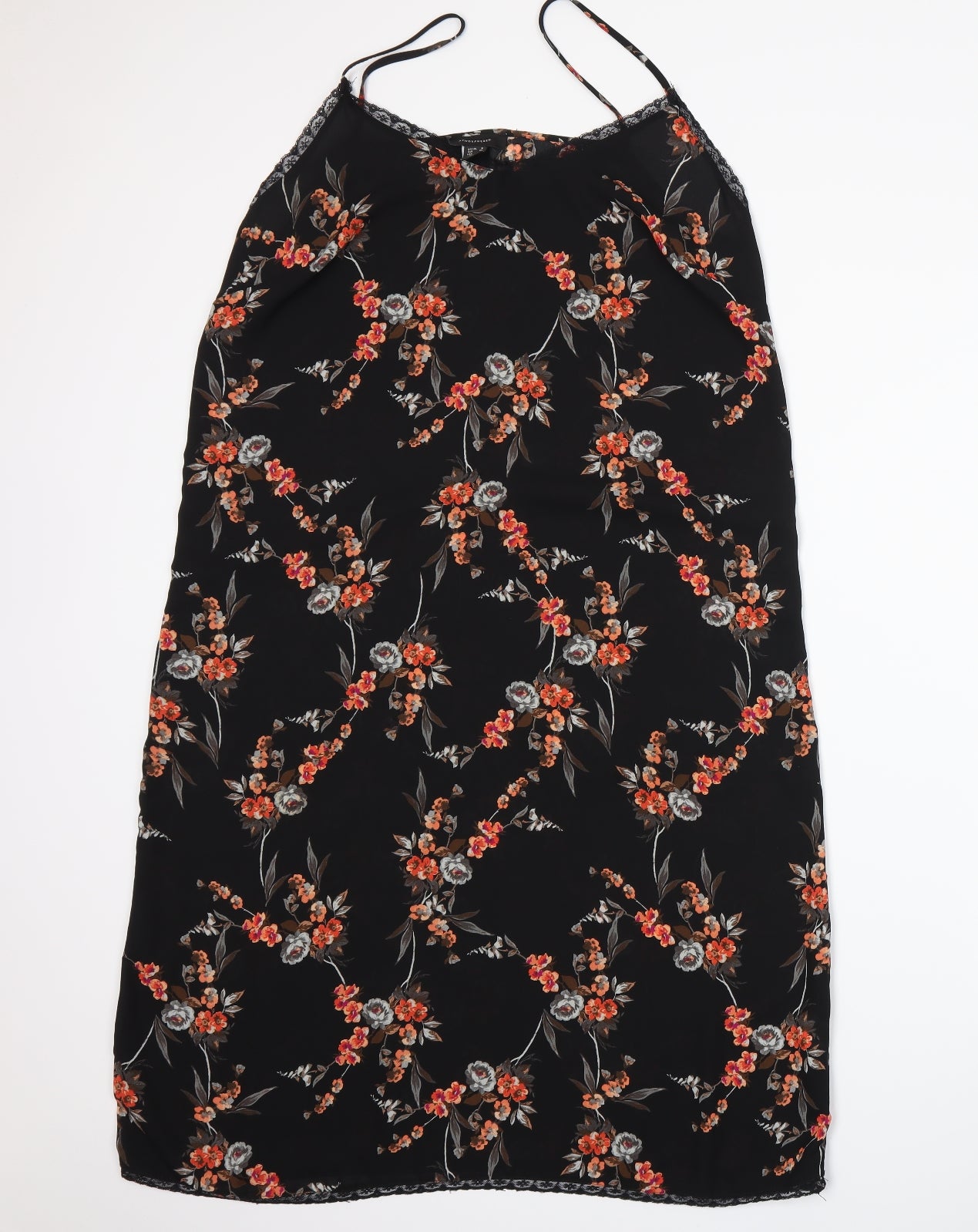 Atmosphere Womens Black Floral  A-Line  Size 16