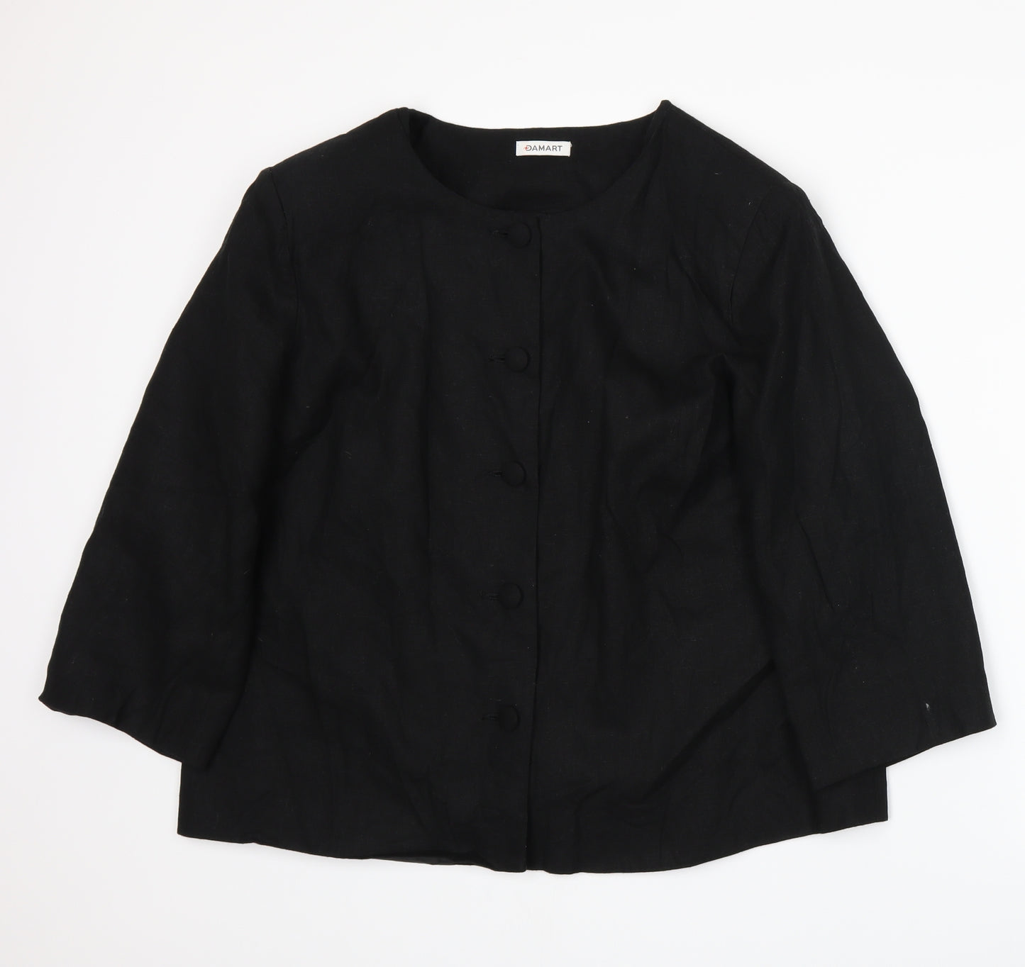 Damart Womens Black   Jacket  Size 18