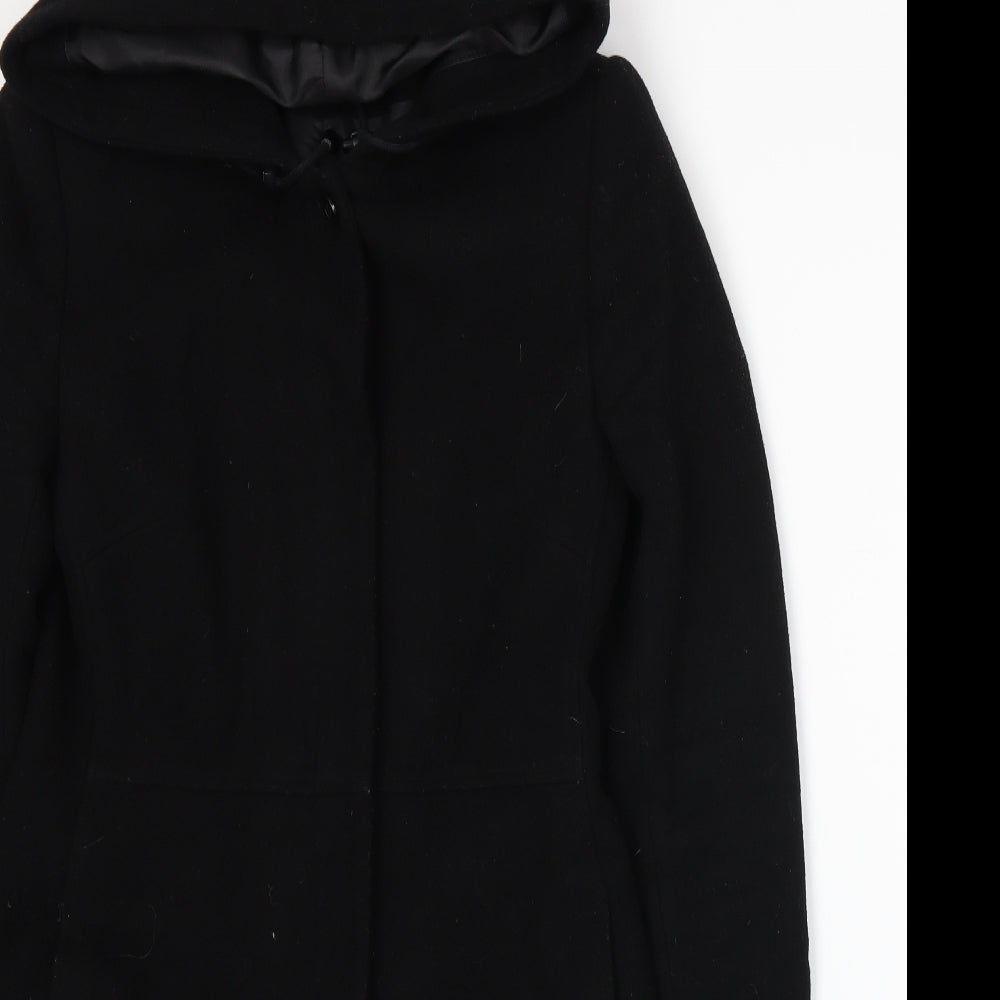 Jane Norman Womens Black   Overcoat Coat Size 10