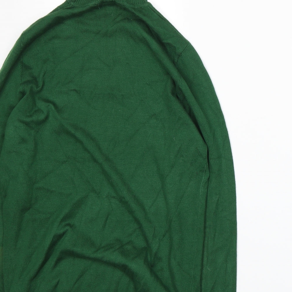 J.A.C. Womens Green  Knit Pullover Jumper Size 12