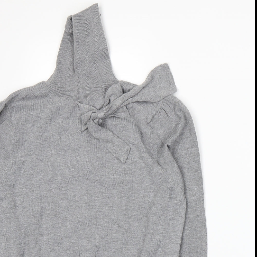 Anne Scott Womens Grey   Pullover Jumper Size L