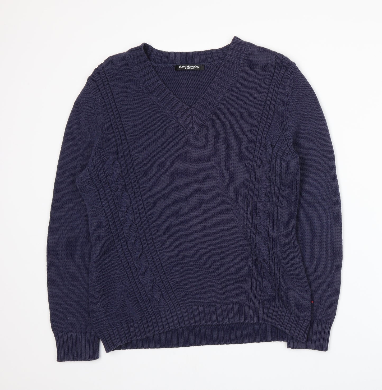 Betty Barclay Womens Blue  Knit Pullover Jumper Size 16