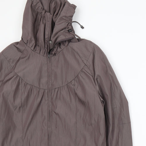 Klass Womens Brown   Windbreaker Jacket Size 12