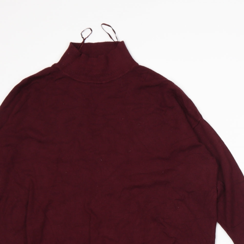 F&F Womens Red  Knit Pullover Jumper Size 12