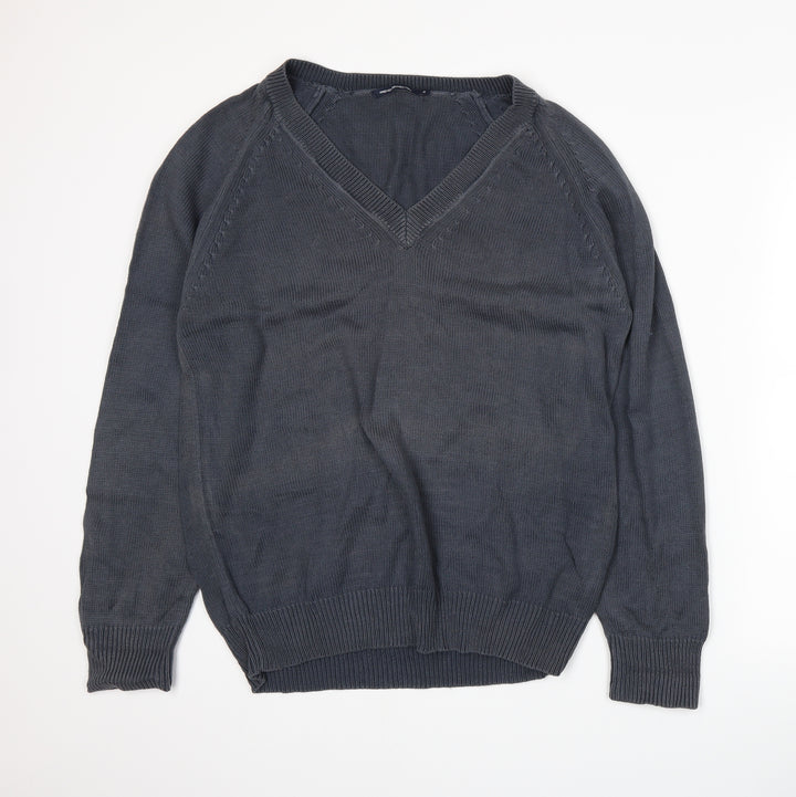 French Connection Mens Blue Knit Pullover Jumper Size M