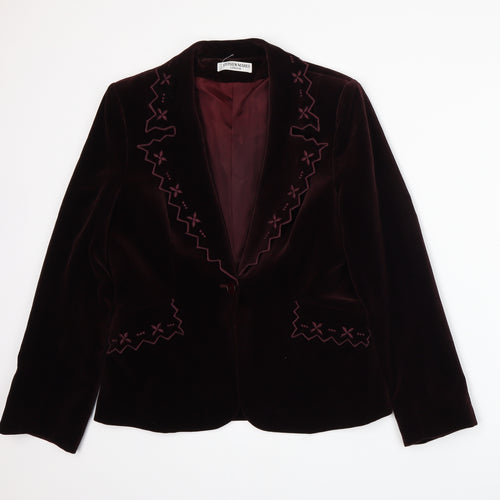 Stephen Marks Womens Red   Jacket Suit Jacket Size 16