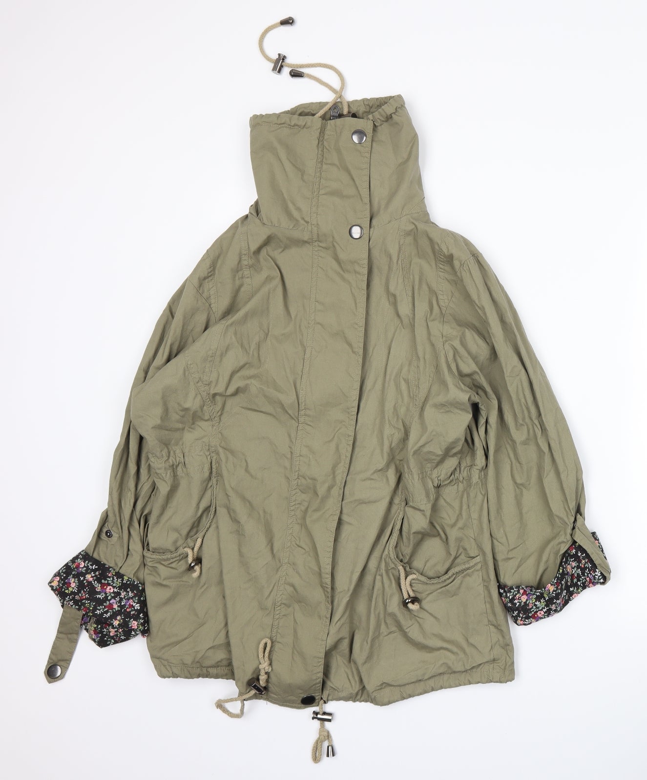 Being Casual Womens Green   Jacket Coat Size 14