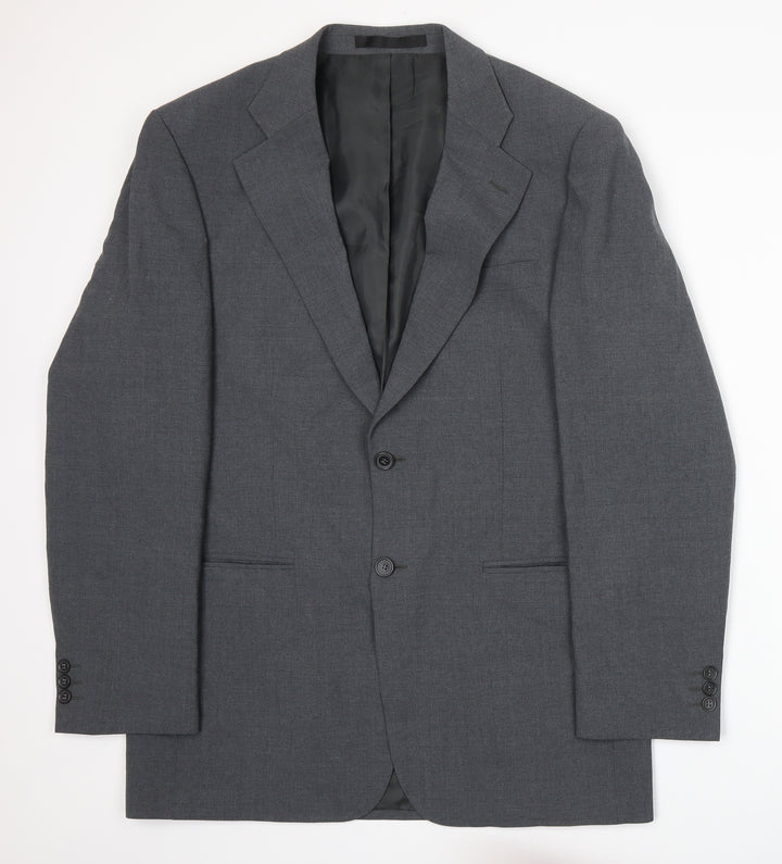 Preworn Mens Grey Jacket Suit Jacket Size XL