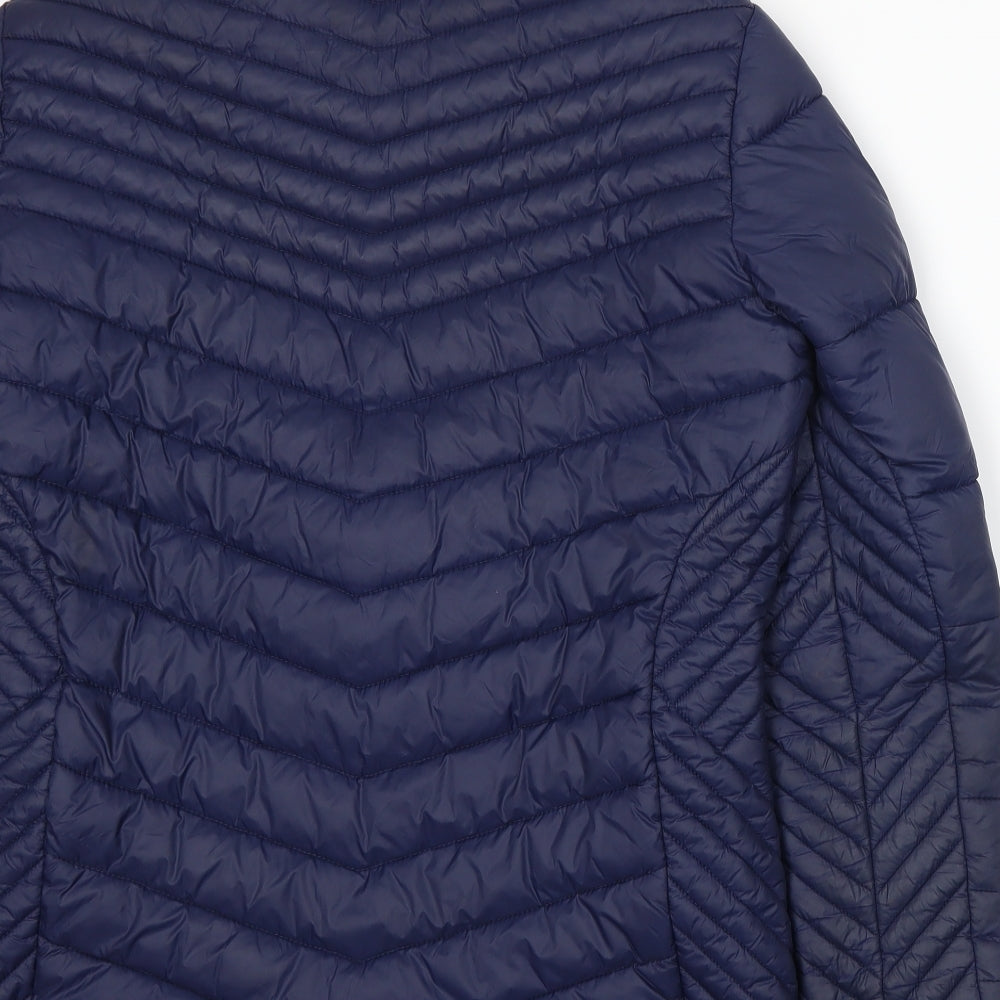 SoulCal&Co Womens Blue   Puffer Jacket Jacket Size 14